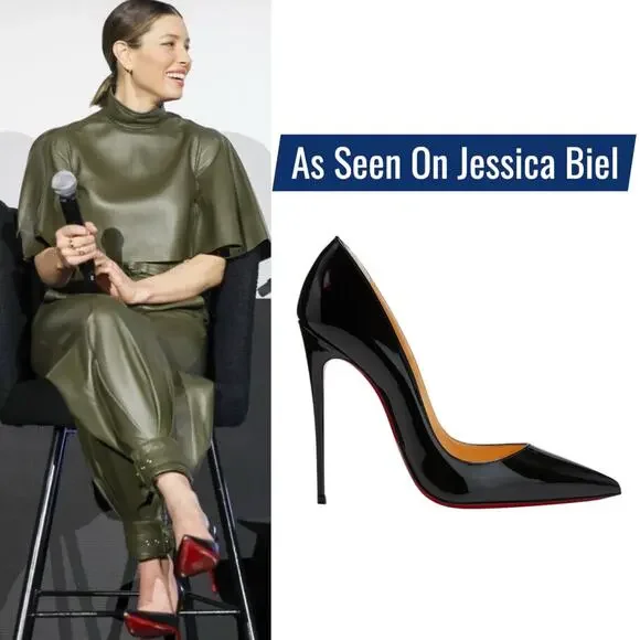 Christian Louboutin So Kate 120mm Patent Leather Pumps Black Size 41 - Picture 1 of 16